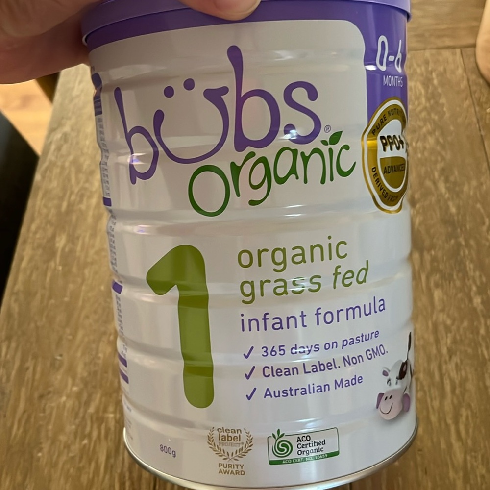 Bubs organic formula